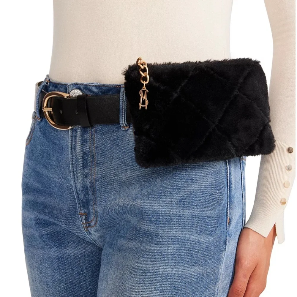 NEW Steve Madden faux-fur belt bag fanny pack